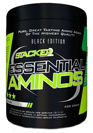 Essential Aminos de 400g de la marca Stacker Europe (Esenciales e Hidrolizados)
