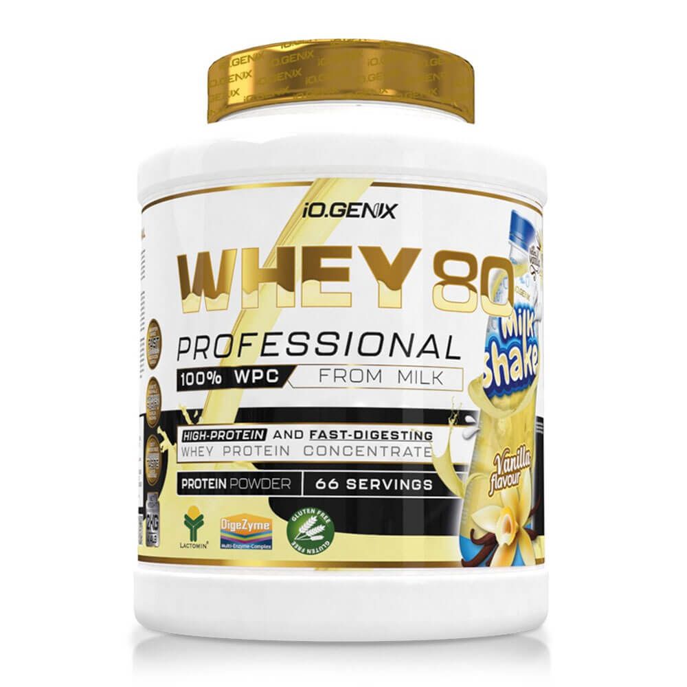 Whey 80 Profesional envase de 2kg del fabricante IO.Genix de la sección proteina de suero whey