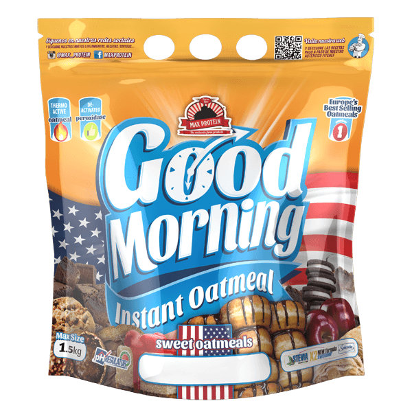 Harina de Avena Good Morning Instant de 1,5kg de la marca Max Protein (Harina de Avena Dulce)