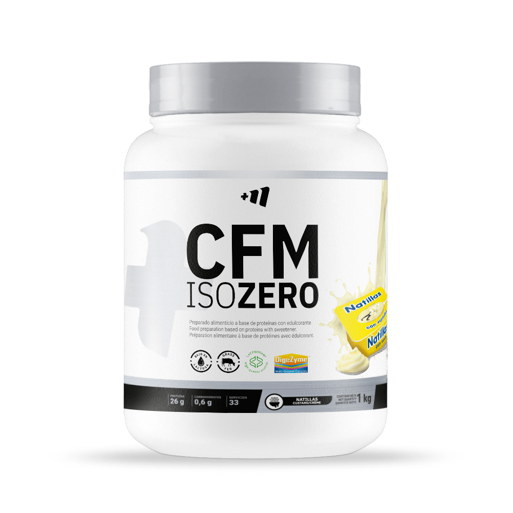 CFM ISO Zero de 1kg complemento alimenticio de proteína de aislado de suero isolate de MM Supplements