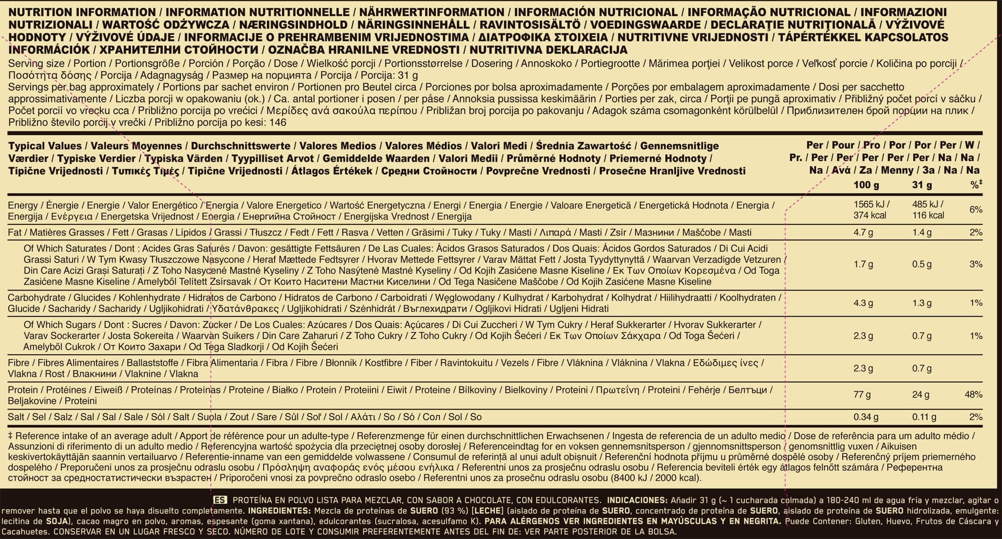 Información nutricional