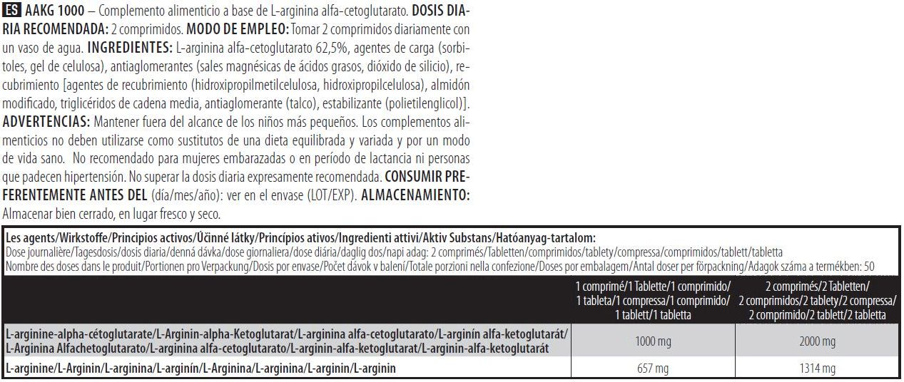 Información nutricional