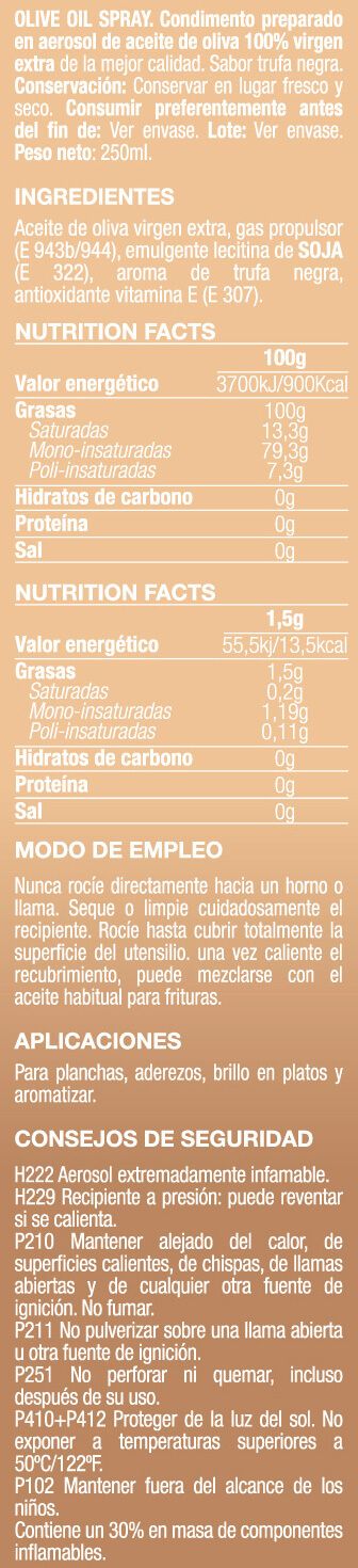 Información nutricional
