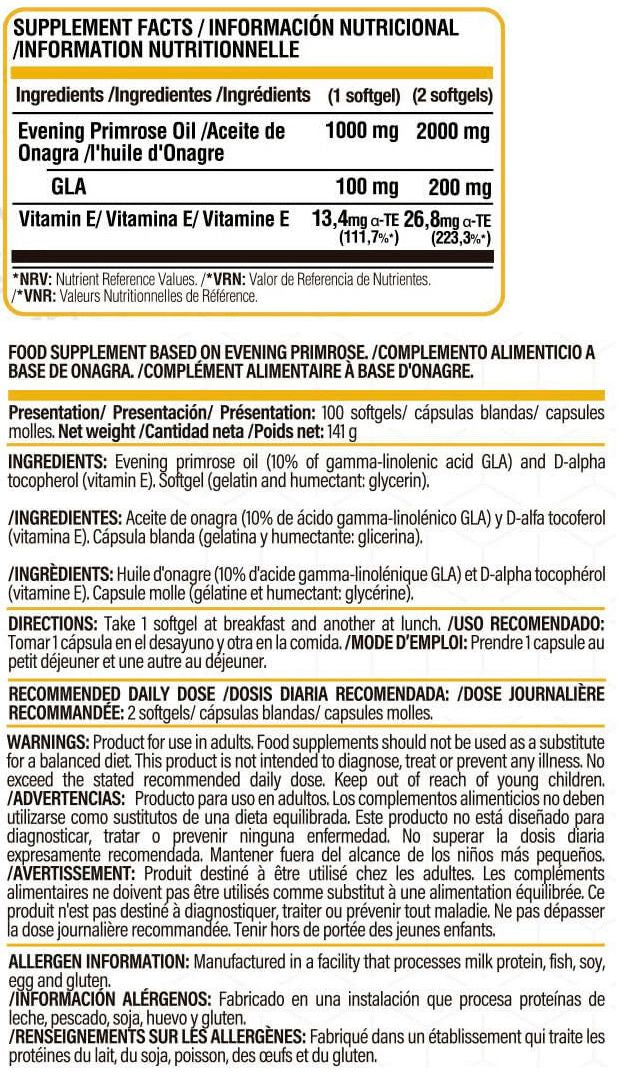 Información nutricional