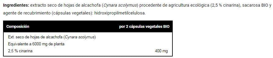 Información nutricional