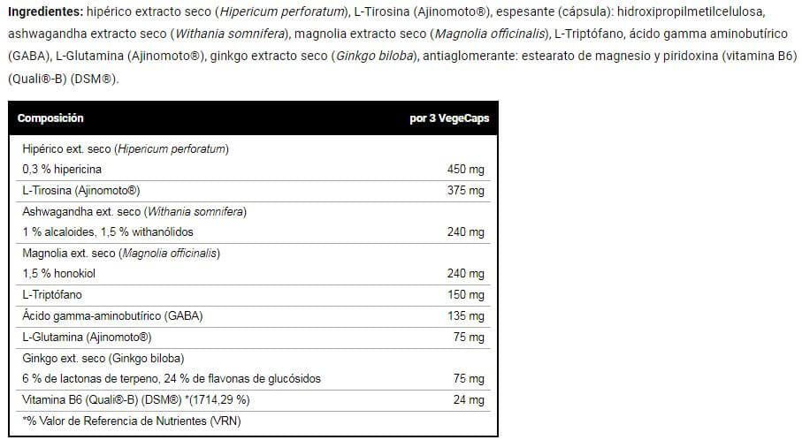 Información nutricional