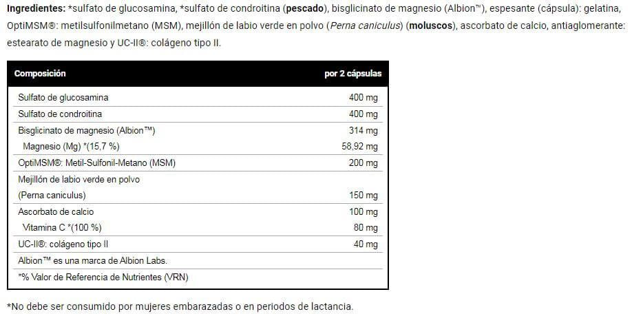 Información nutricional