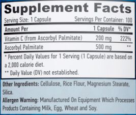 Información nutricional