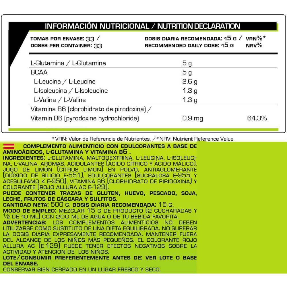 Información nutricional