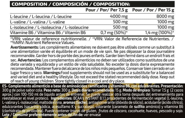 Información nutricional