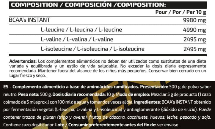 Información nutricional