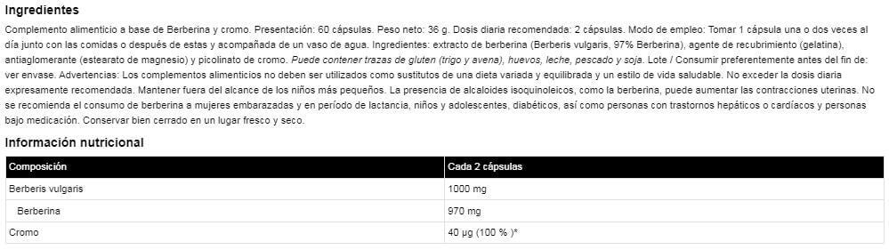 Información nutricional