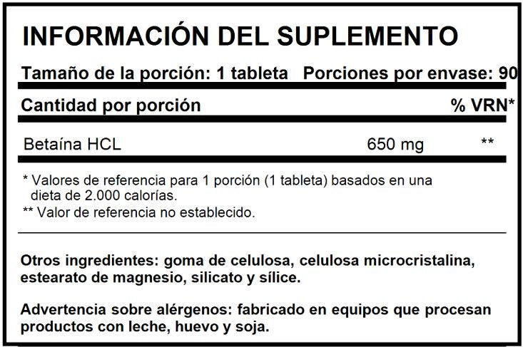 Información nutricional