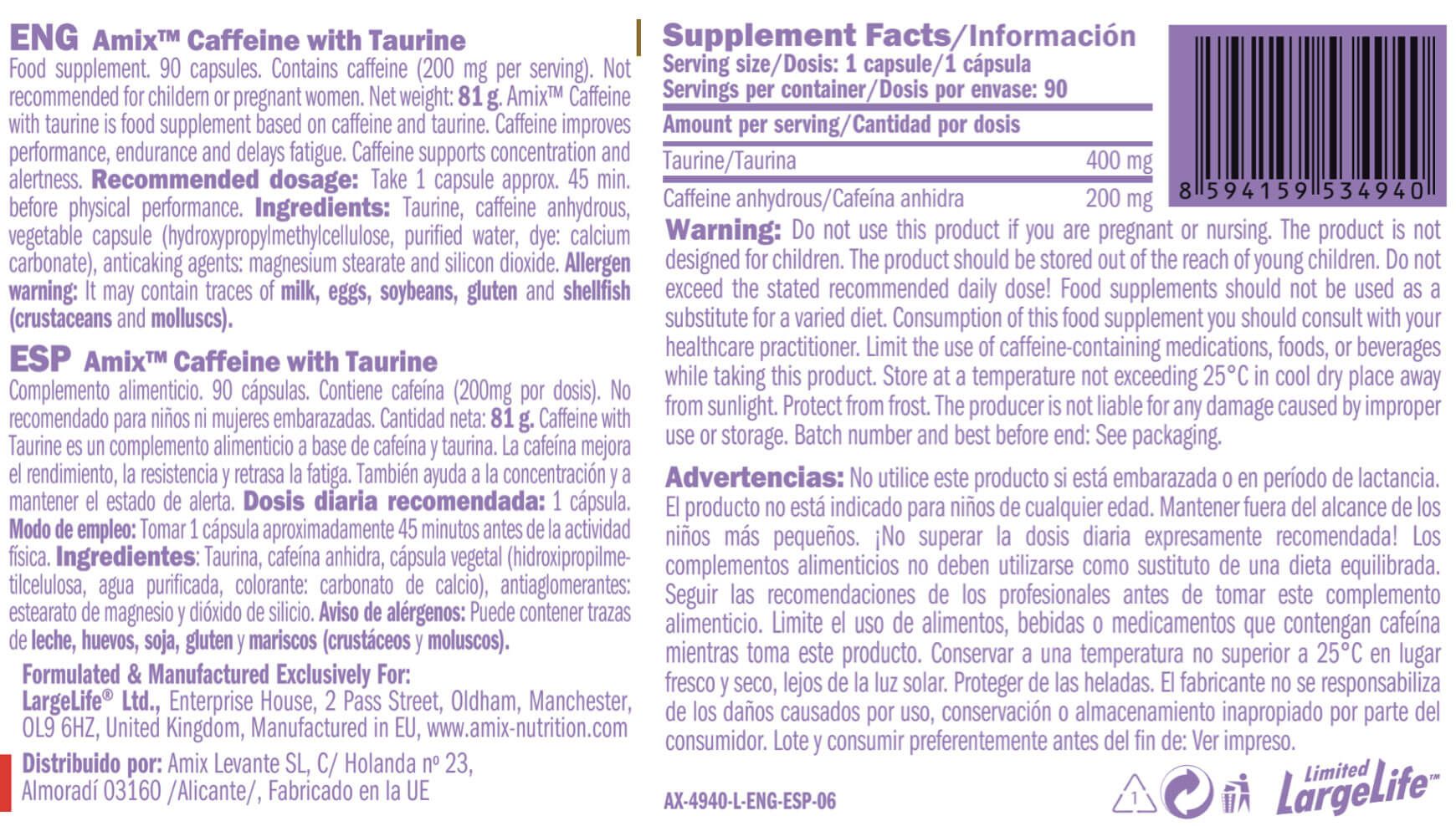 Información nutricional