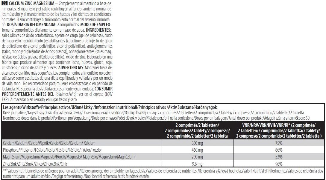 Información nutricional