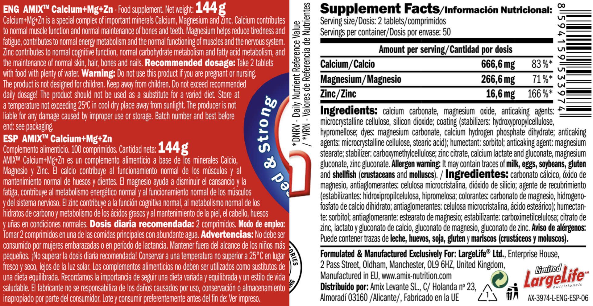 Información nutricional