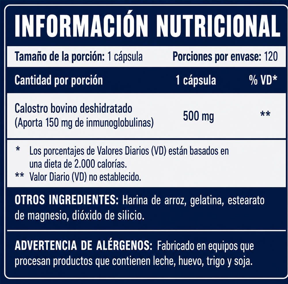 Información nutricional