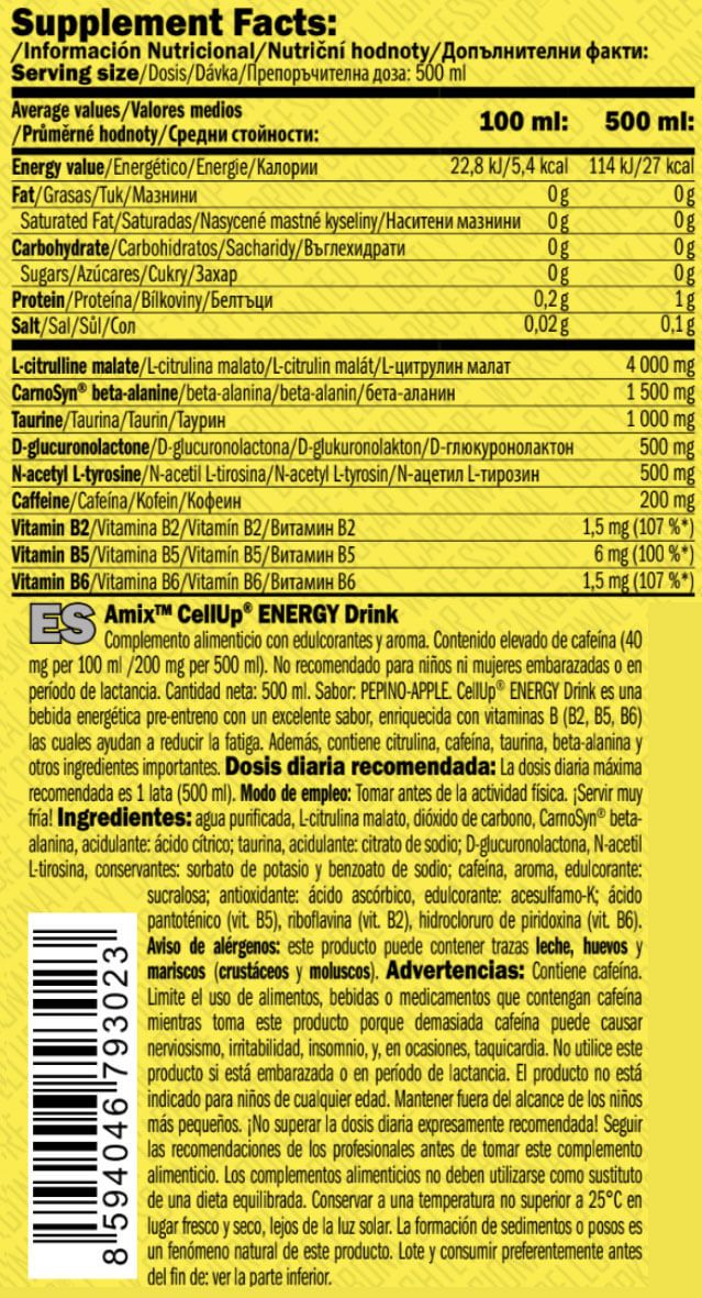 Información nutricional