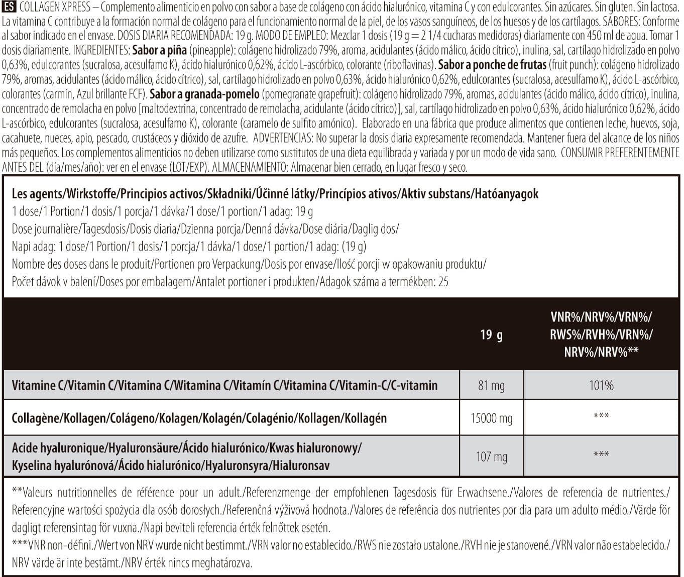 Información nutricional