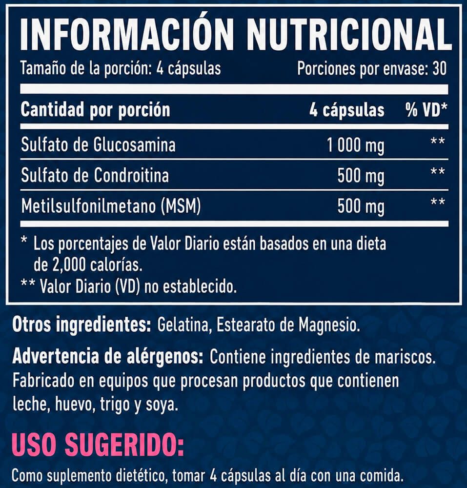 Información nutricional