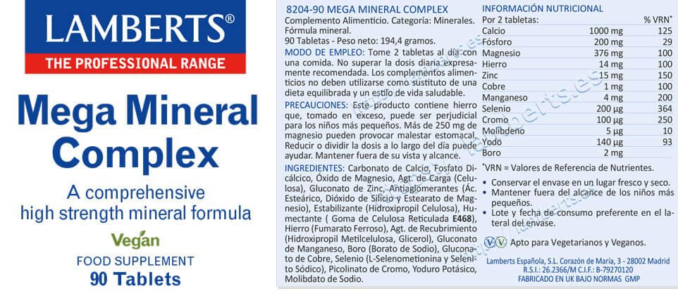 Información nutricional