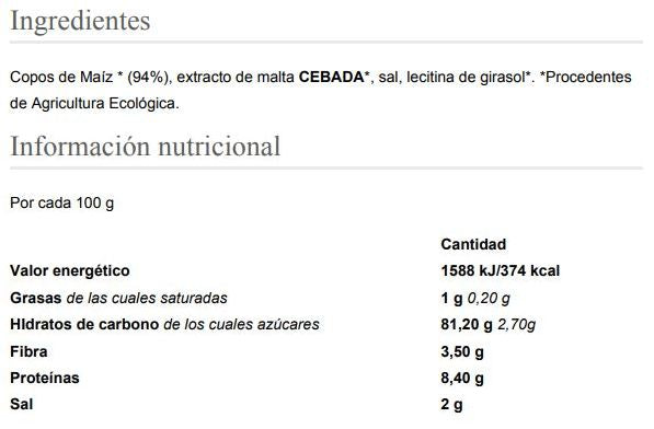 Información nutricional