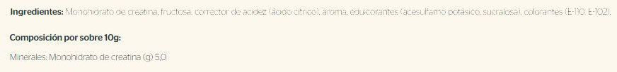 Información nutricional