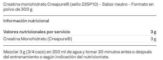 Información nutricional