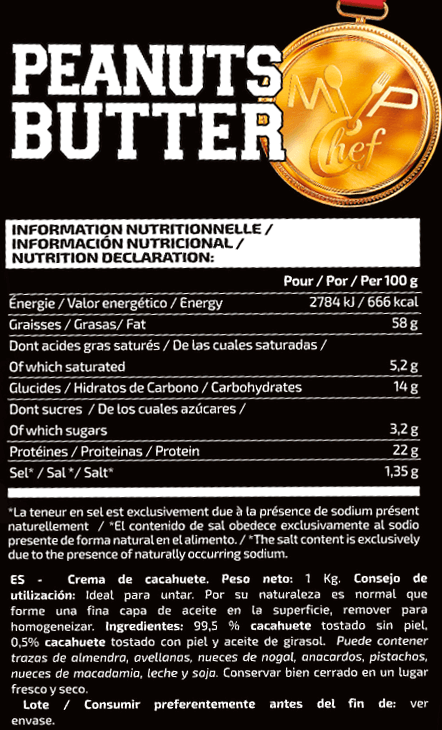 Información nutricional