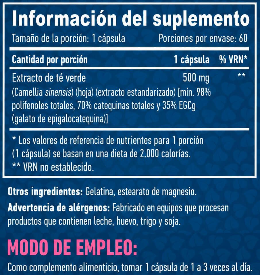 Información nutricional