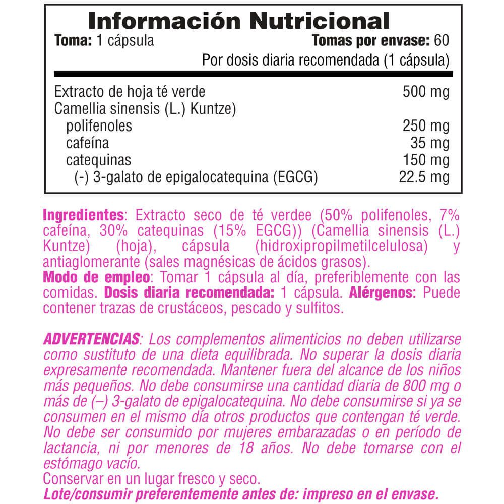 Información nutricional