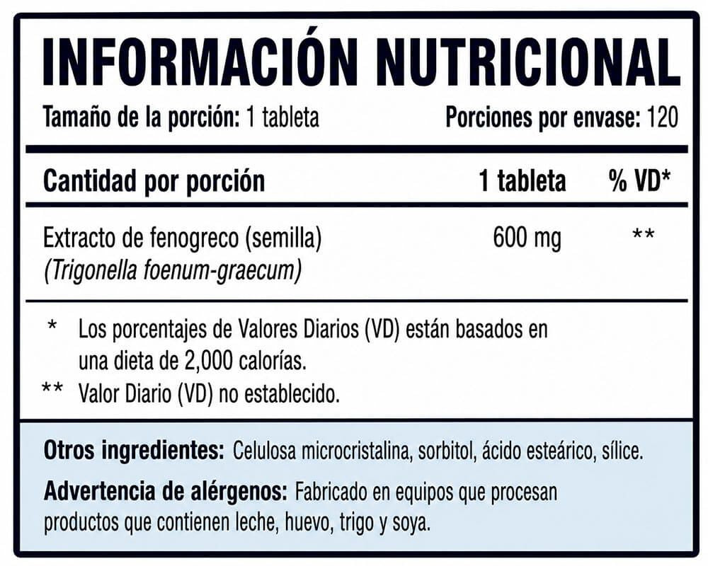 Información nutricional
