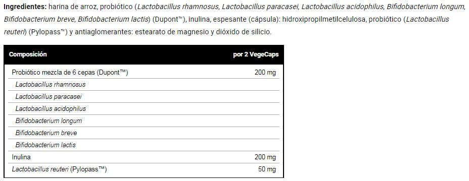 Información nutricional