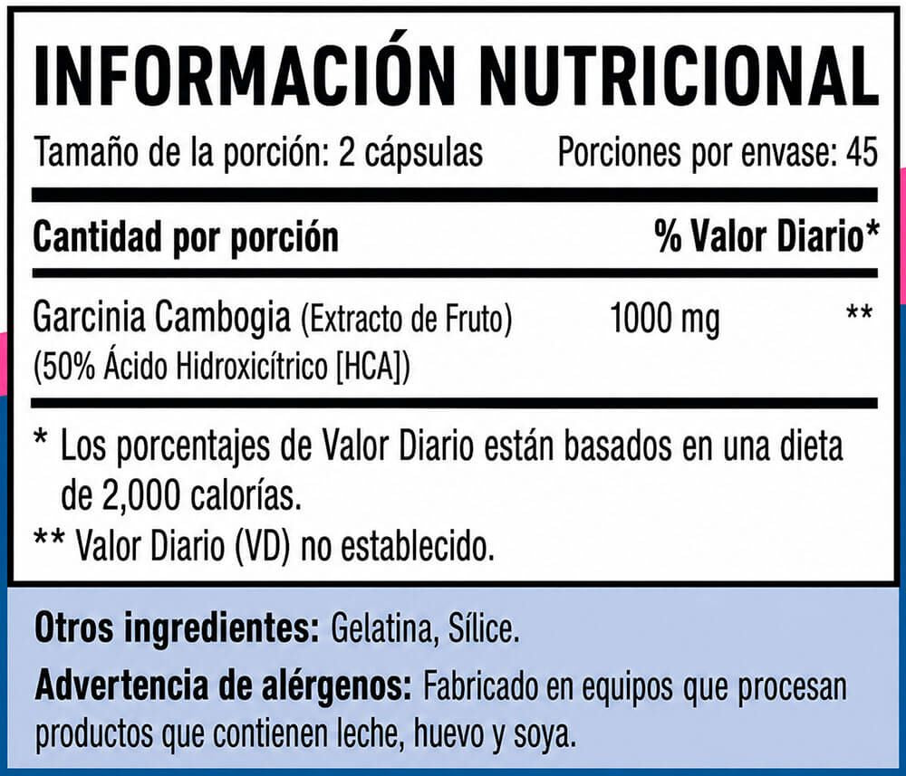 Información nutricional
