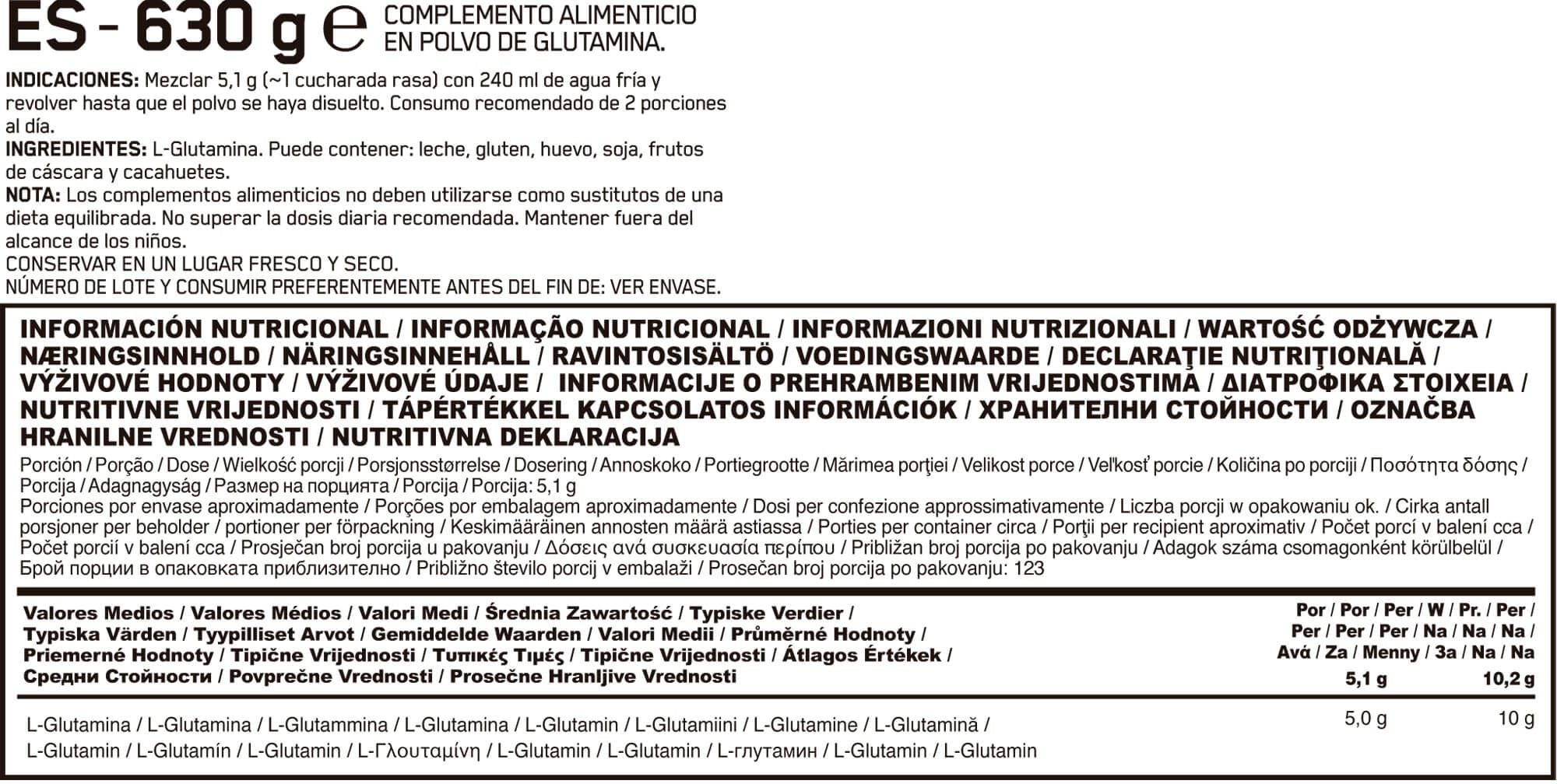 Información nutricional