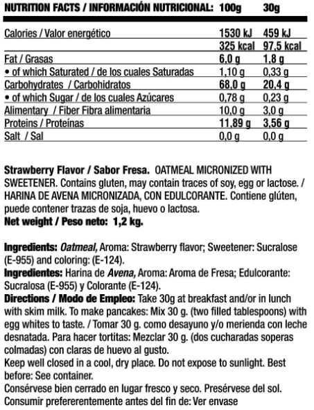 Información nutricional