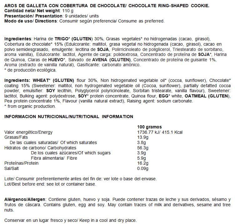 Información nutricional