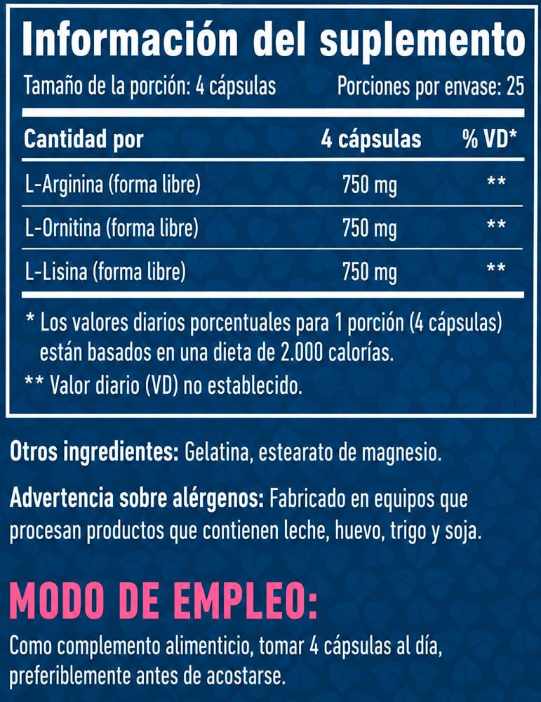 Información nutricional