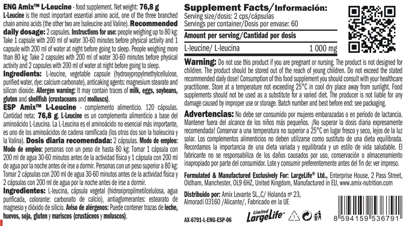 Información nutricional