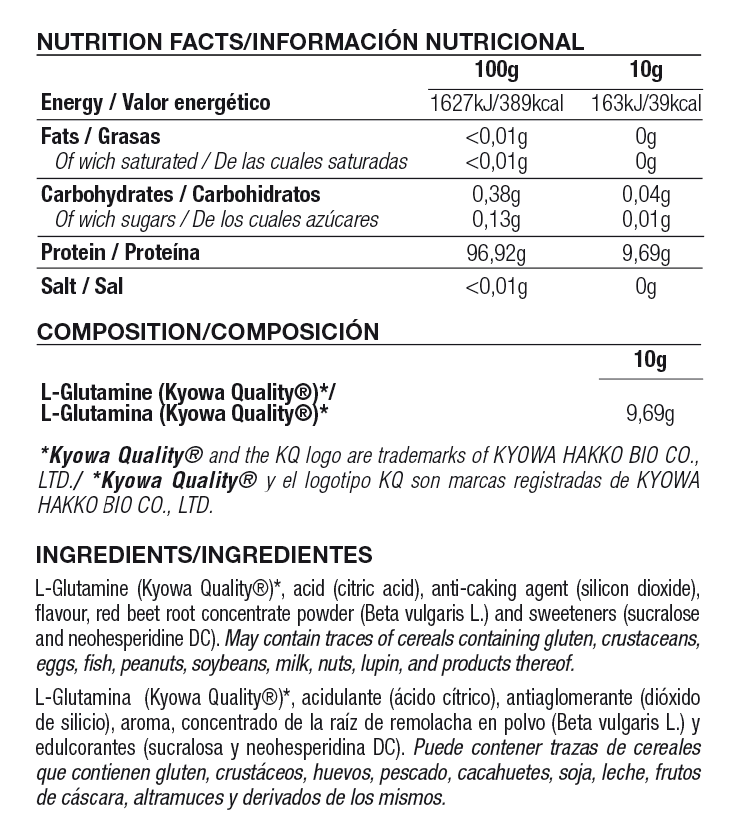 Información nutricional