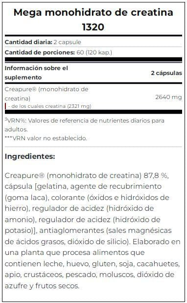 Información nutricional