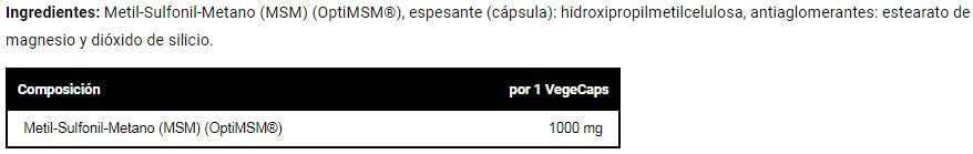 Información nutricional