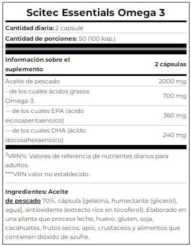 Información nutricional