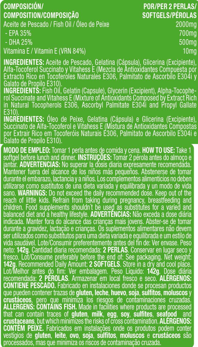 Información nutricional