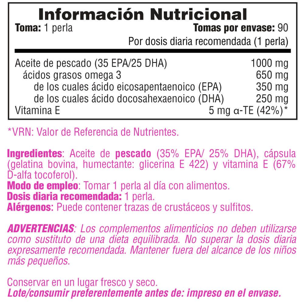 Información nutricional