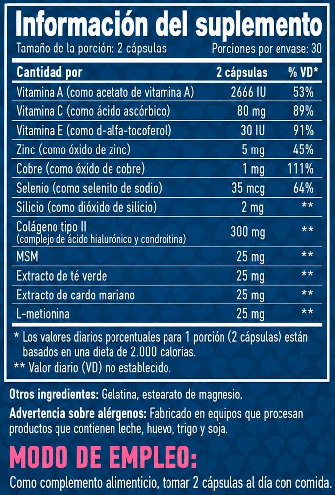 Información nutricional