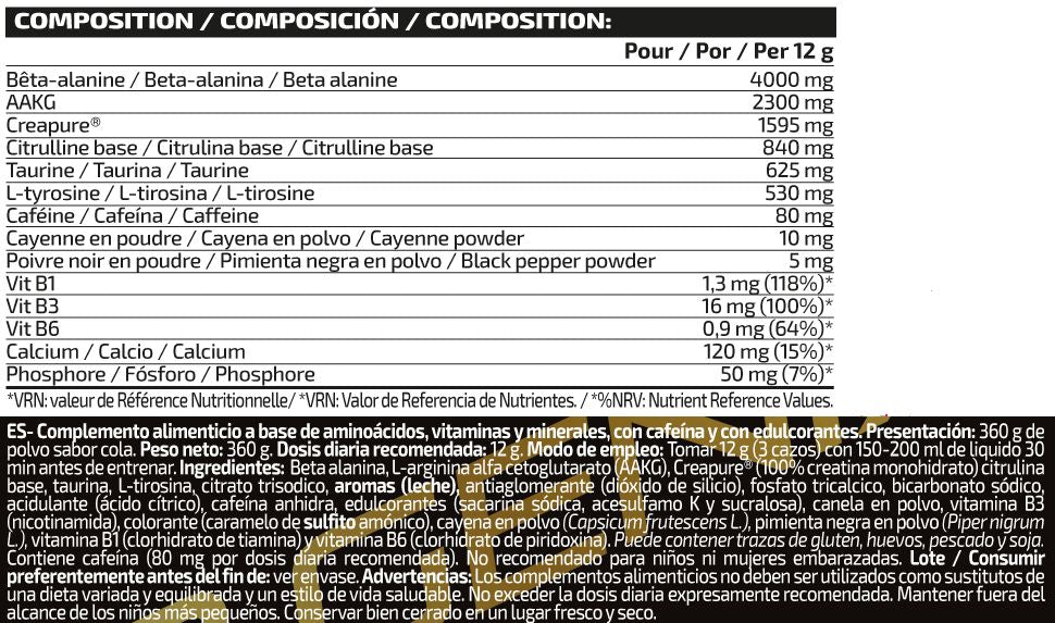 Información nutricional