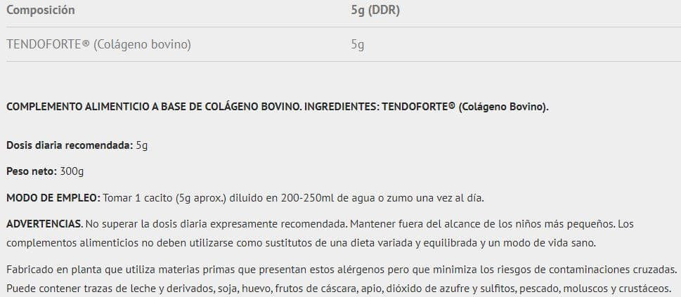 Información nutricional