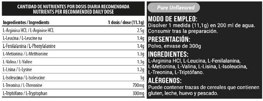 Información nutricional