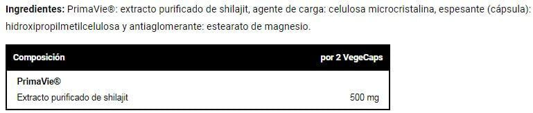 Información nutricional